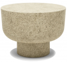 Столик кофейный каменный SNOC Camilla M полистоун травертин Фото 1