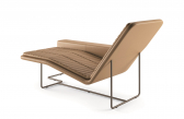 Шезлонг дизайнерский DITRE Origami сталь, пенополиуретан, кожа Фото 3