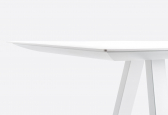 Стол барный ламинированный PEDRALI Arki-Table Outdoor сталь, алюминий, компакт-ламинат HPL белый Фото 6