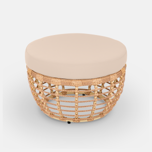 Комплект плетеной мебели ReeHouse Lotus алюминий, искусственный ротанг, олефин, стекло индийское дерево, бежевый, бронза Фото 17