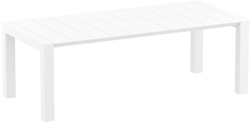 Стол пластиковый раздвижной Vegas Table Medium, белый, 1800-2200х1000х750 мм