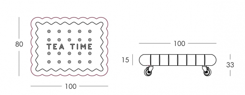 Столик пластиковый журнальный Tea Time Standard