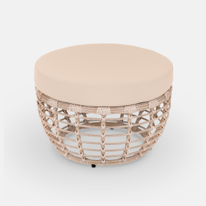 Комплект плетеной мебели ReeHouse Lotus алюминий, искусственный ротанг, олефин, стекло ирбис, бежевый, белый сатин Фото 18