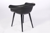Кресло дизайнерское с обивкой Magis Cyborg Lord поликарбонат, пенополиуретан, натуральная кожа черный Фото 13