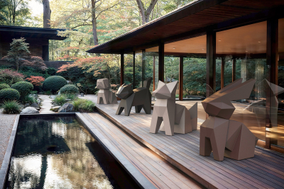 Фигура дизайнерская пластиковая Vondom Origami Usagi Basic полиэтилен Фото 6