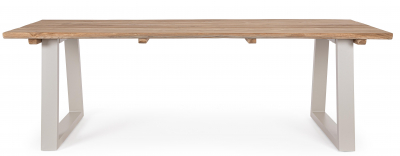 Стол металлический обеденный Garden Relax Legend алюминий, тик Фото 4