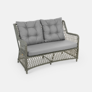 Комплект плетеной мебели ReeHouse Titulo алюминий, искусственный ротанг, олефин, стекло лунный свет, серый Фото 11