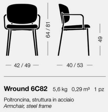 Кресло металлическое Wround