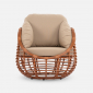 Комплект плетеной мебели ReeHouse Lotus алюминий, искусственный ротанг, олефин, стекло африканский закат, капучино, бронза Фото 15