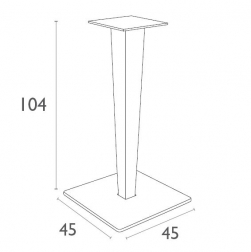 Подстолье с имитацией плетения барное-thumbs-Фото3