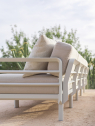 Диван пластиковый с подушками Nardi Maximo 5 стеклопластик, Sunbrella гипс, жемчуг Фото 7