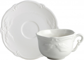 Чайные пары для завтрака на 2 персоны Gien Rocaille Blanc фаянс белый Фото 1