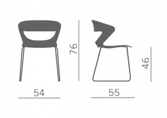 Стул пластиковый на полозьях-thumbs-Фото3
