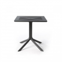 Стол пластиковый обеденный Nardi ClipX 70 стеклопластик антрацит Фото 5