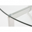 Стол стеклянный журнальный Garden Relax Saphira нержавеющая сталь, закаленное стекло Фото 4