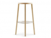 Табурет барный деревянный Plank Blocco ясень, алюминий натуральный Фото 5