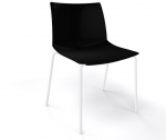 Стул пластиковый Gaber Kanvas 2 NA металл, технополимер черный Фото 1