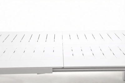 Стол металлический раздвижной Grattoni Panarea алюминий белый Фото 5