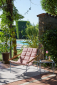 Кресло лаунж металлическое Scab Design Dress Code Glam Outdoor сталь, ироко, ткань sunbrella голубой, розовый Фото 5