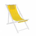 Шезлонг деревянный Garden Relax Sun дерево, полиэстер желтый Фото 1