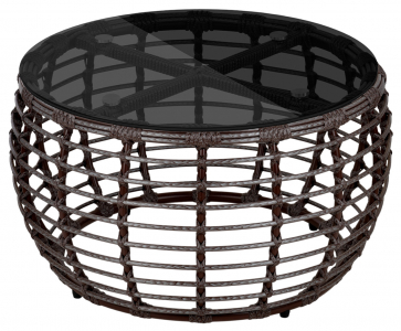 Комплект плетеной мебели ReeHouse Lotus алюминий, искусственный ротанг, олефин, стекло шоколад металлик, серый, графит Фото 9