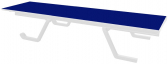 Шезлонг металлический Gaber Podio сталь, алюминий, технополимер, полиэстер белый, синий Фото 5