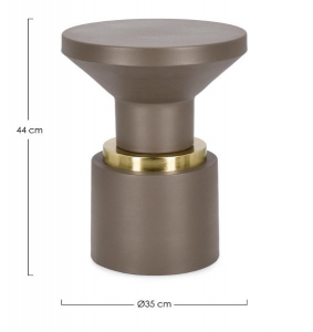 Столик кофейный металлический Garden Relax Mudit сталь коричневый Фото 2