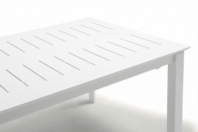 Стол металлический раздвижной Grattoni Panarea алюминий белый Фото 6