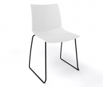 Стул пластиковый Gaber Kanvas S сталь, технополимер белый Фото 1