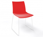 Стул пластиковый Gaber Kanvas S сталь, технополимер красный Фото 1