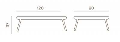 Столик металлический кофейный Grattoni Venice алюминий белый Фото 2