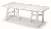Стол пластиковый раздвижной SCAB GIARDINO President Tris пластик белый Фото 2