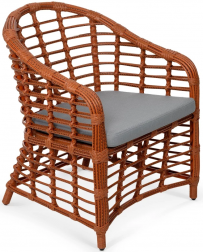 Кресло плетеное с подушкой-thumbs-Фото1