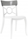 Стул пластиковый PAPATYA Opera-S стеклопластик, поликарбонат белый, дымчатый Фото 1