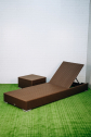 Шезлонг-лежак плетеный ReeHouse Mantera оцинкованная сталь, искусственный ротанг коричневый люкс Фото 8
