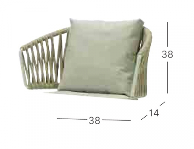 Подушка на спинку кресла Scab Design Lisa Filo Nest ткань sunbrella Фото 2