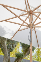 Зонт пляжный 3х3 м Jardinico Cuba эвкалипт, сталь, олефин Фото 5