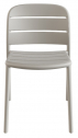 Стул пластиковый PAPATYA Beykoz-S стеклопластик светло-серый Фото 4