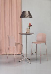 Стул пластиковый барный Scab Design Mentha Go Green сталь, технополимер карамельный Фото 12