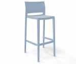 Стул пластиковый барный Gaber Bakhita 76 металл-полимер бледно-голубой Фото 1