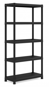 Стеллаж пластиковый KIS Shelf пластик черный Фото 1