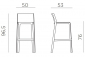 Комплект пластиковых барных стульев Nardi Trill Stool Set 2 стеклопластик тортора Фото 2