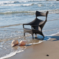 Кресло лаунж плетеное JANUS et Cie Amari алюминий, искусственный ротанг палладиевый саржевый Фото 22