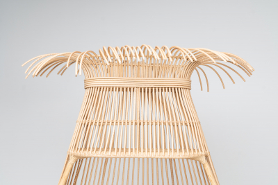 Лаунж-кресло плетеное RosaDesign Cabana Loveseat алюминий, искусственный ротанг, ткань натуральный, белый Фото 3
