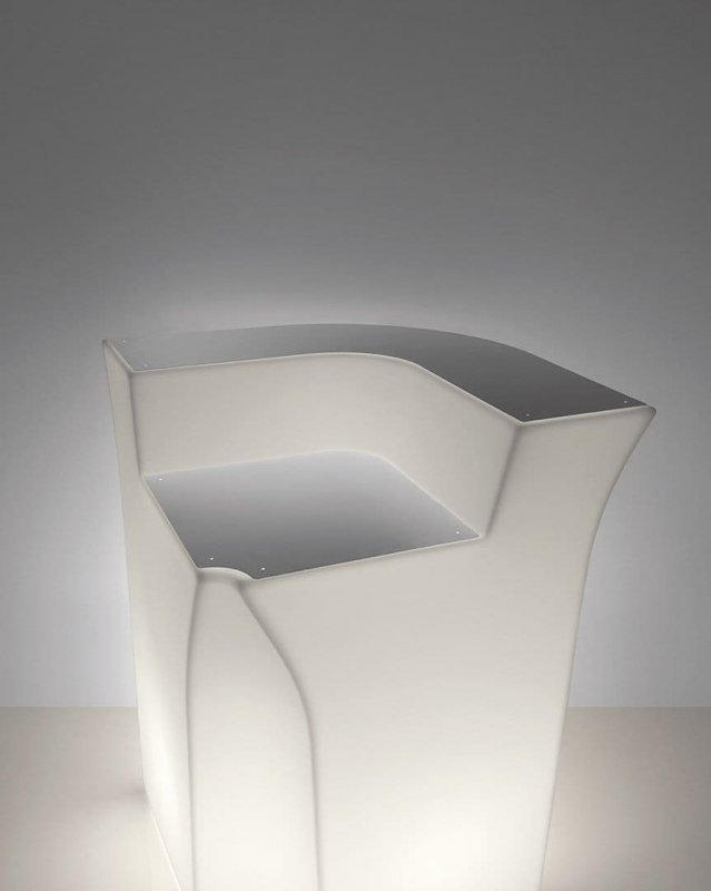 Столешница стальная на верх барной стойки Jumbo Corner Top