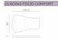 Комплект подушек для кресла Nardi Folio Set 4 акрил бежевый Фото 2
