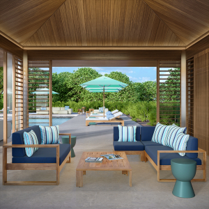 Кресло деревянное с подушками JANUS et Cie Matisse Teak тик, акрил натуральный Фото 9