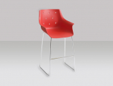Кресло пластиковое барное Gaber More ST 76 металл, технополимер Фото 5