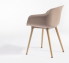 Кресло пластиковое Gaber Dame BL бук, технополимер, ткань Фото 7