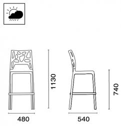 Стул пластиковый барный-thumbs-Фото3